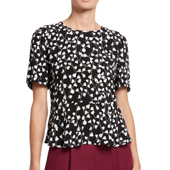 NWT Diane von Furstenberg DVF Peplum Top– Chic Workwear, Date Night, or Events - Picture 1 of 13